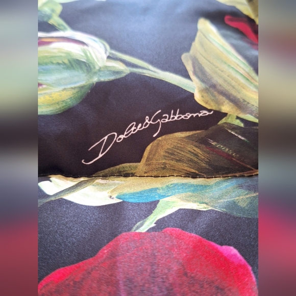 DOLCE GABBANA Long Floral Print Quilted Puffer Jacket IT 42 US 6 L Org $4,595 - Picture 16 of 16